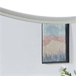 Roly Dresser Mirror-37 Inch Gray Rectangular Solid Wood Molded Frame