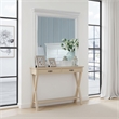 Lile Dresser Mirror w Crown Molding Frame-42 Inch White Solid Wood