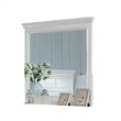 Lile Dresser Mirror w Crown Molding Frame-42 Inch White Solid Wood