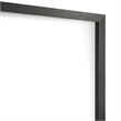 Lati Dresser Mirror-Beveled Glass-Black Wood-40 Inch Square