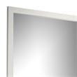 Dyl Dresser Mirror-Bevel Glass-White Wood Frame-40 Inch Square