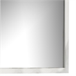 Dyl Dresser Mirror-Bevel Glass-White Wood Frame-40 Inch Square
