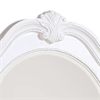 Aleci Dresser Mirror-42 Inch Carved Frame-Classic White Solid Wood