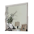 Varos Dresser Mirror-White Solid Wood-38 Inch Stylish Square Frame