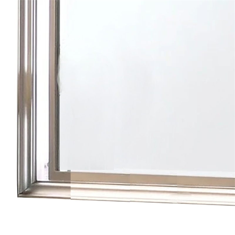 Jisoo Dresser Mirror-LED Light Frame-37 Inch Rose Gold Solid Wood