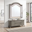 Jisoo Dresser Mirror-LED Light Frame-37 Inch Rose Gold Solid Wood