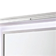 Lin Dresser Mirror with LED Lights-47 Inch White Solid Wood Frame