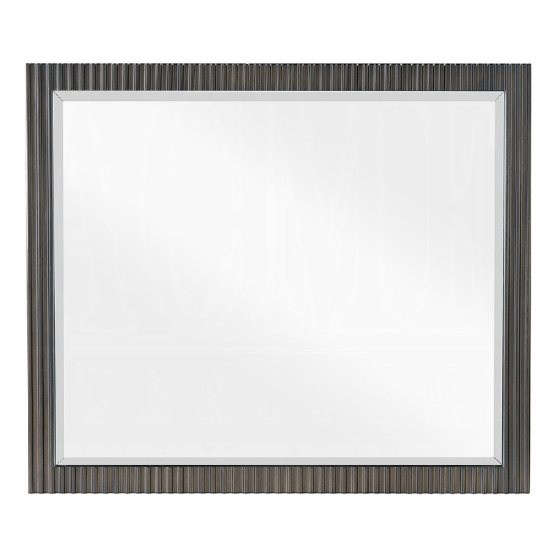 Jeh Dresser Mirror-Espresso Brown Wood-Sleek Rectangular Frame 36x42