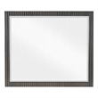 Jeh Dresser Mirror-Espresso Brown Wood-Sleek Rectangular Frame 36x42