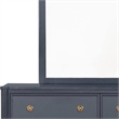 Alta Dresser Mirror-Subtle French Design-Blue Solid Wood-40 Inch