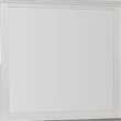 Hamps Dresser Mirror-White Solid Wood-Subtle Frame Details-38x42