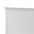 Hamps Dresser Mirror-White Solid Wood-Subtle Frame Details-38x42