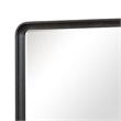 Osko 42 Inch Dresser Mirror-Rounded Edges-Black Poplar Wood
