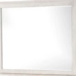 Loji 48 Inch Dresser Mirror-Weathered Gray Frame-Solid Rubberwood