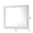 Loji 48 Inch Dresser Mirror-Weathered Gray Frame-Solid Rubberwood