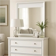 Broy 40 Inch Dresser Mirror-Champagne Gray Wood-Rounded Edges