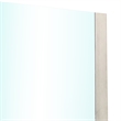 Nomi Dresser Mirror-44 Inch White Wash Rectangular Wood Frame