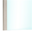 Nomi Dresser Mirror-44 Inch White Wash Rectangular Wood Frame