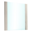 Nomi Dresser Mirror-44 Inch White Wash Rectangular Wood Frame