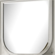 Dima Dresser Mirror-38 Inch-White Rubberwood-Embossed Panels w LED