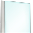 Suni Dresser Mirror-40 Inch-Sleek White Wood-Frameless Design