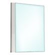 Suni Dresser Mirror-40 Inch-Sleek White Wood-Frameless Design