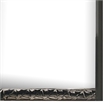 Zara 36x40 Dresser Mirror-Rectangular-Chrome Geo Molding-Ash Gray