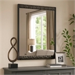 Zara 36x40 Dresser Mirror-Rectangular-Chrome Geo Molding-Ash Gray