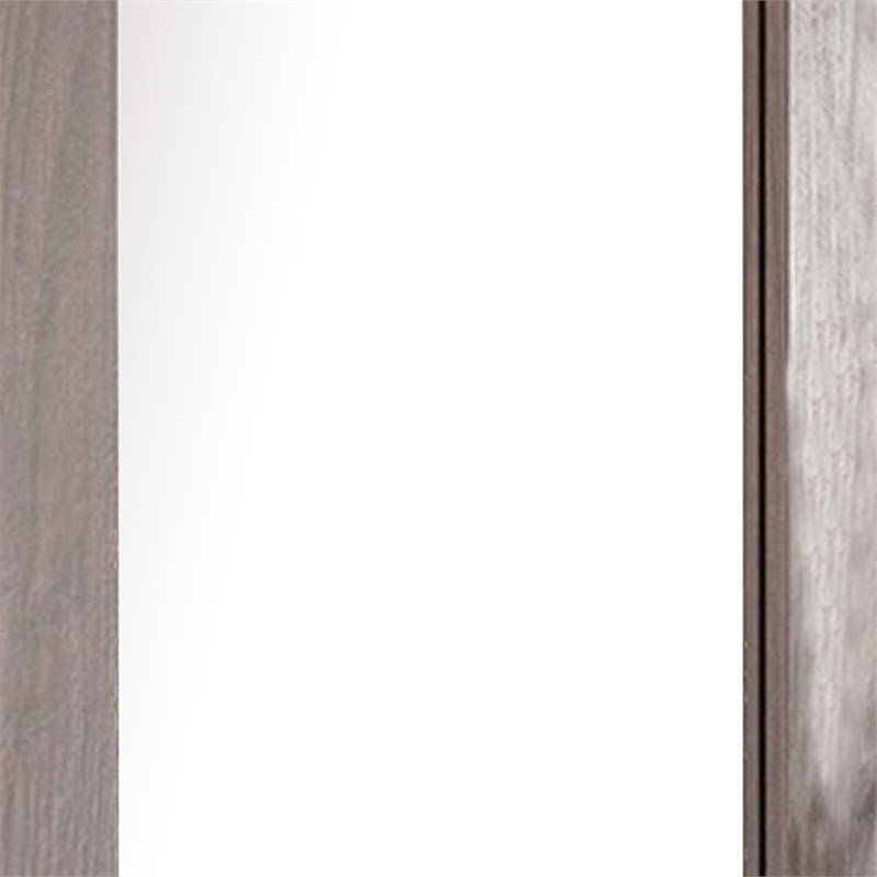 Stav Dresser Mirror with Rectangular Frame-Gray Brazilian Pine Wood