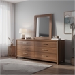 Stav Dresser Mirror-Rectangular Frame-Mahogany Brazilian Pine Wood