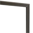 Fema Dresser Mirror-35 Inch Bevel Edge Frame-Brown Wood