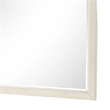 Toi Dresser Mirror-Beveled Glass-Antique White Finished Solid Wood-38 Inch