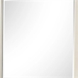 Toi Dresser Mirror-Beveled Glass-Antique White Finished Solid Wood-38 Inch