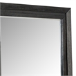 Ashen Dresser Mirror-Black Solid Wood-Rectangular Silhouette-40x46
