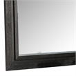 Ashen Dresser Mirror-Black Solid Wood-Rectangular Silhouette-40x46