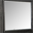 Ashen Dresser Mirror-Black Solid Wood-Rectangular Silhouette-40x46