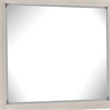 Kexa Dresser Mirror-Bevel Glass-Light Gray Solid Wood Frame-34x44