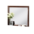 Simo Dresser Vanity Mirror-40 Inch Dark Cherry Brown Solid Wood