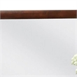 Simo Dresser Vanity Mirror-40 Inch Dark Cherry Brown Solid Wood