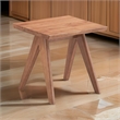 Tina 22 Inch Side End Accent Table-Angled Legs-Natural Wood Brown Finish