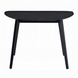 Rory Dining Table-43 Inch Half Moon Top-Scandinavian Black Wood