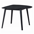 Rory Dining Table-43 Inch Half Moon Top-Scandinavian Black Wood