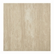 Lory Coffee Table-35 Inch Square Travertine Top-Natural Wood Beige