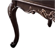 Astor Coffee Table-52 Inch Dark Cherry Brown Wood-Carved Details