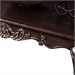 Astor Coffee Table-52 Inch Dark Cherry Brown Wood-Carved Details
