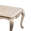 Ery Coffee Table-Champagne Wood Frame-Carved Details-48 Inch