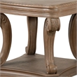 Olane End Table-Weathered Oak Brown Wood-Rustic Farmhouse 26 Inch