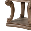 Olane End Table-Weathered Oak Brown Wood-Rustic Farmhouse 26 Inch