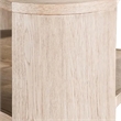 Cony Cocktail Coffee Table-Natural Oak Brown Wood-Caster Wheels-42 Inch