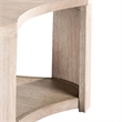 Cony Cocktail Coffee Table-Natural Oak Brown Wood-Caster Wheels-42 Inch